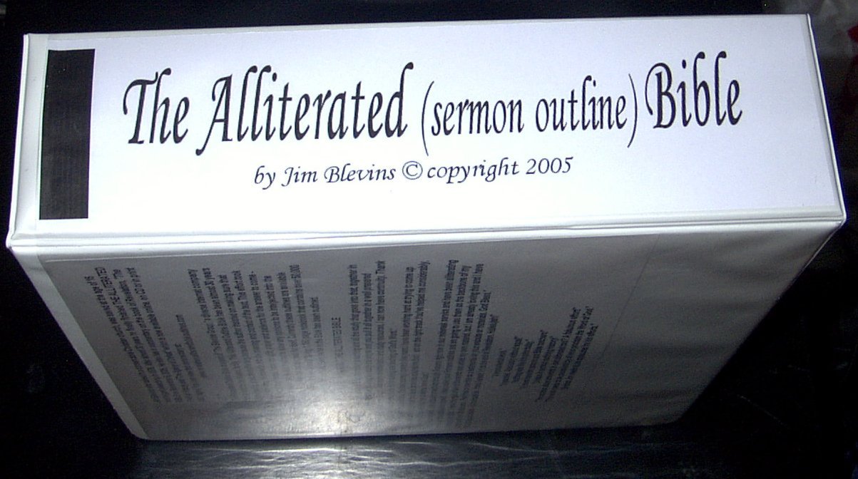 The Alliterated Sermon Outline Bible